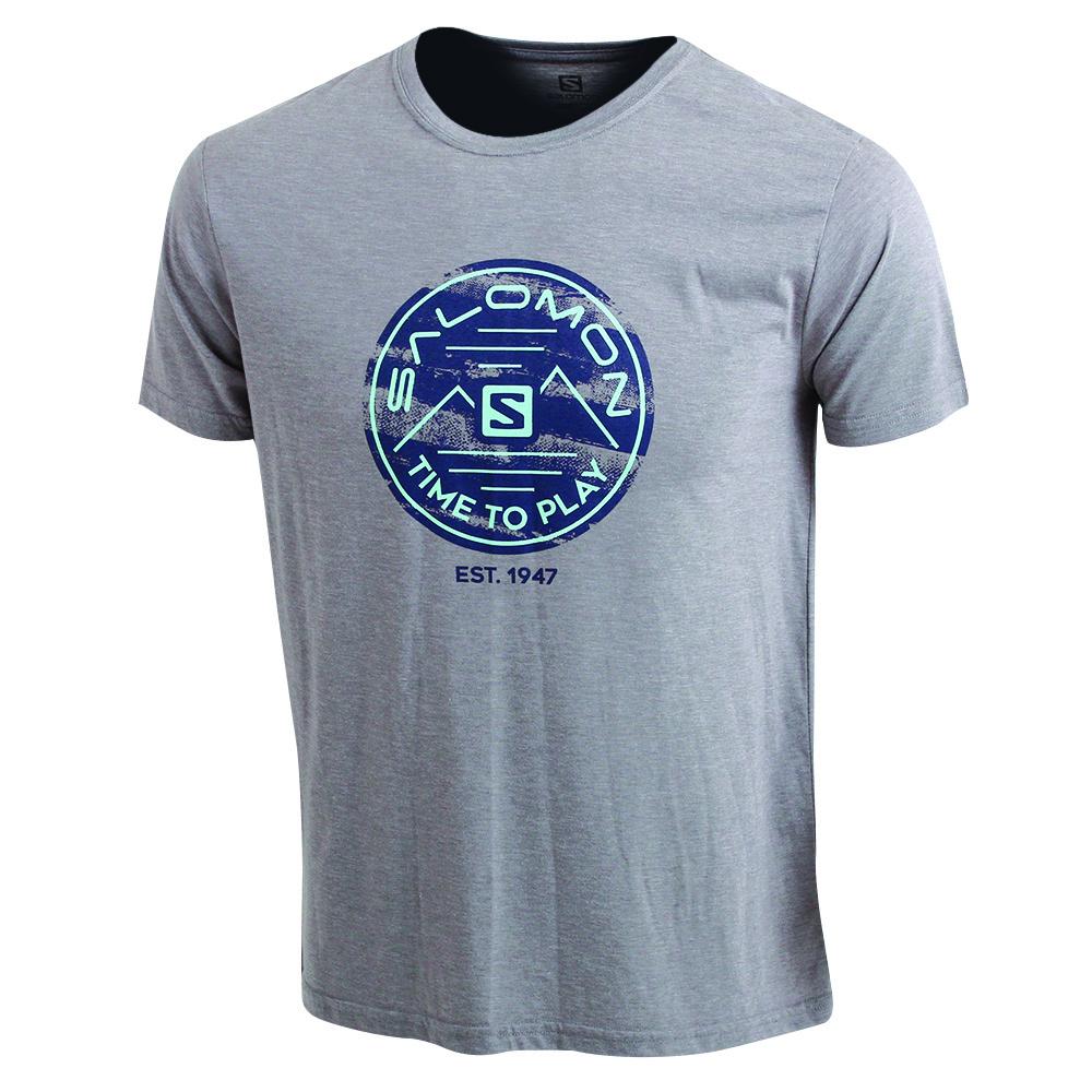 SALOMON UK FIRE FLY SS M - Mens T-shirts Grey,CXOQ32160
